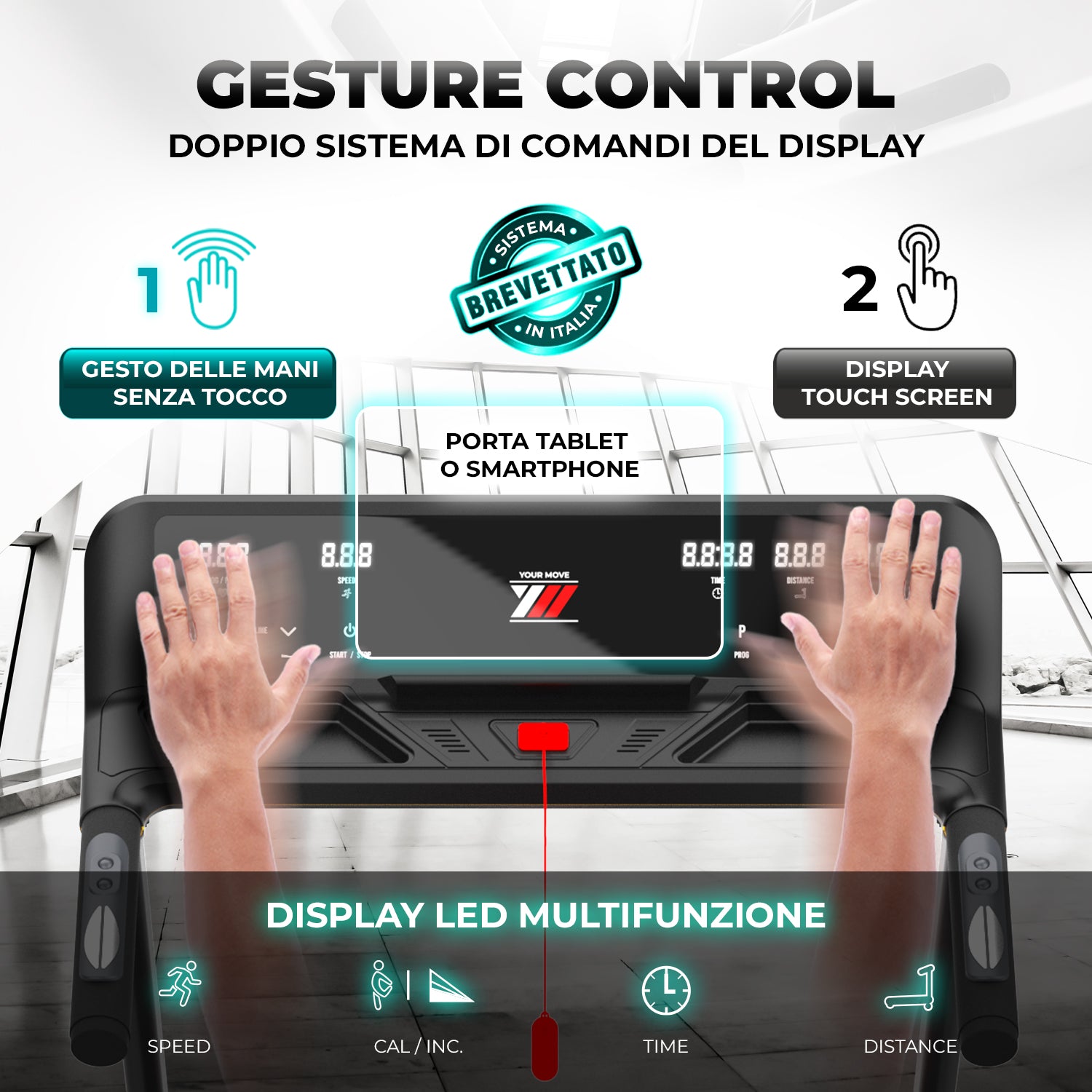 Tapis roulant next 4000 PRO |  | Gesture Control