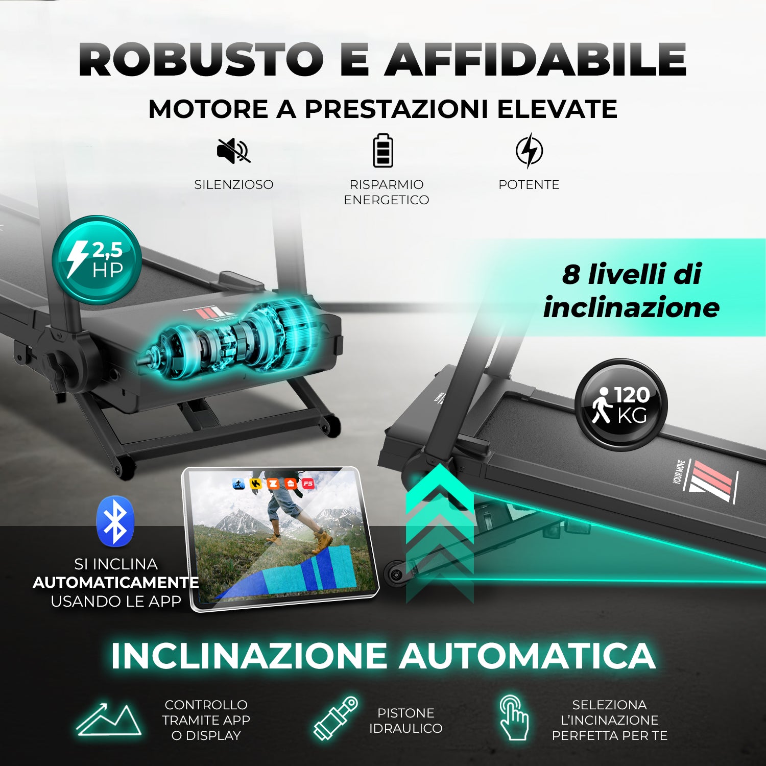 Tapis roulant next 4000 PRO |  Robusto e affidabile