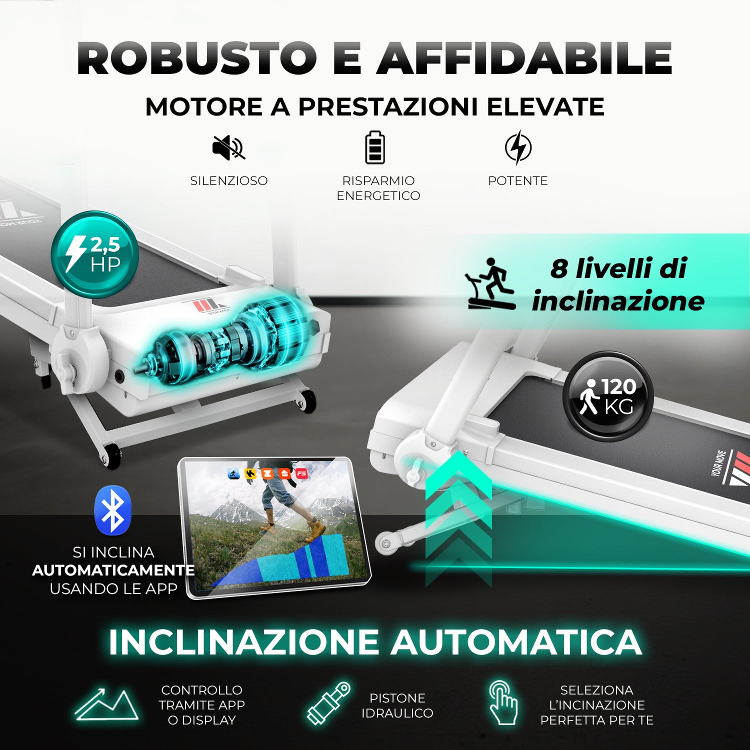 Tapis roulant NEXT 4000 PRO |  Robusto e affidabile
